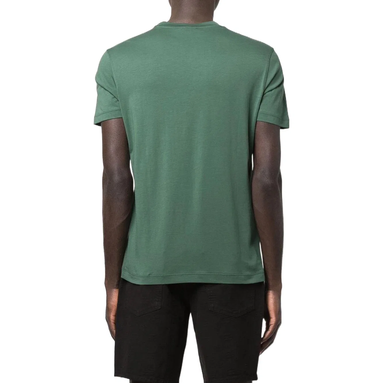 Футболка мужская зеленая crew neck straight fit EMPORIO ARMANI, Green — фото 4