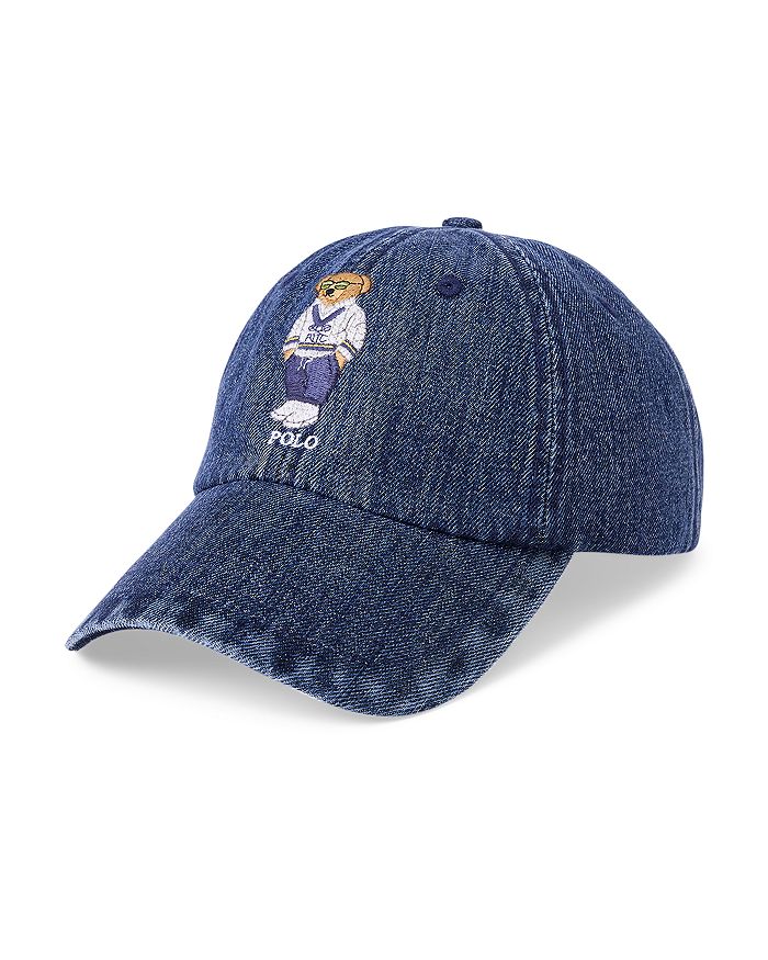 

Джинсовая бейсболка Polo Bear Polo Ralph Lauren, синий