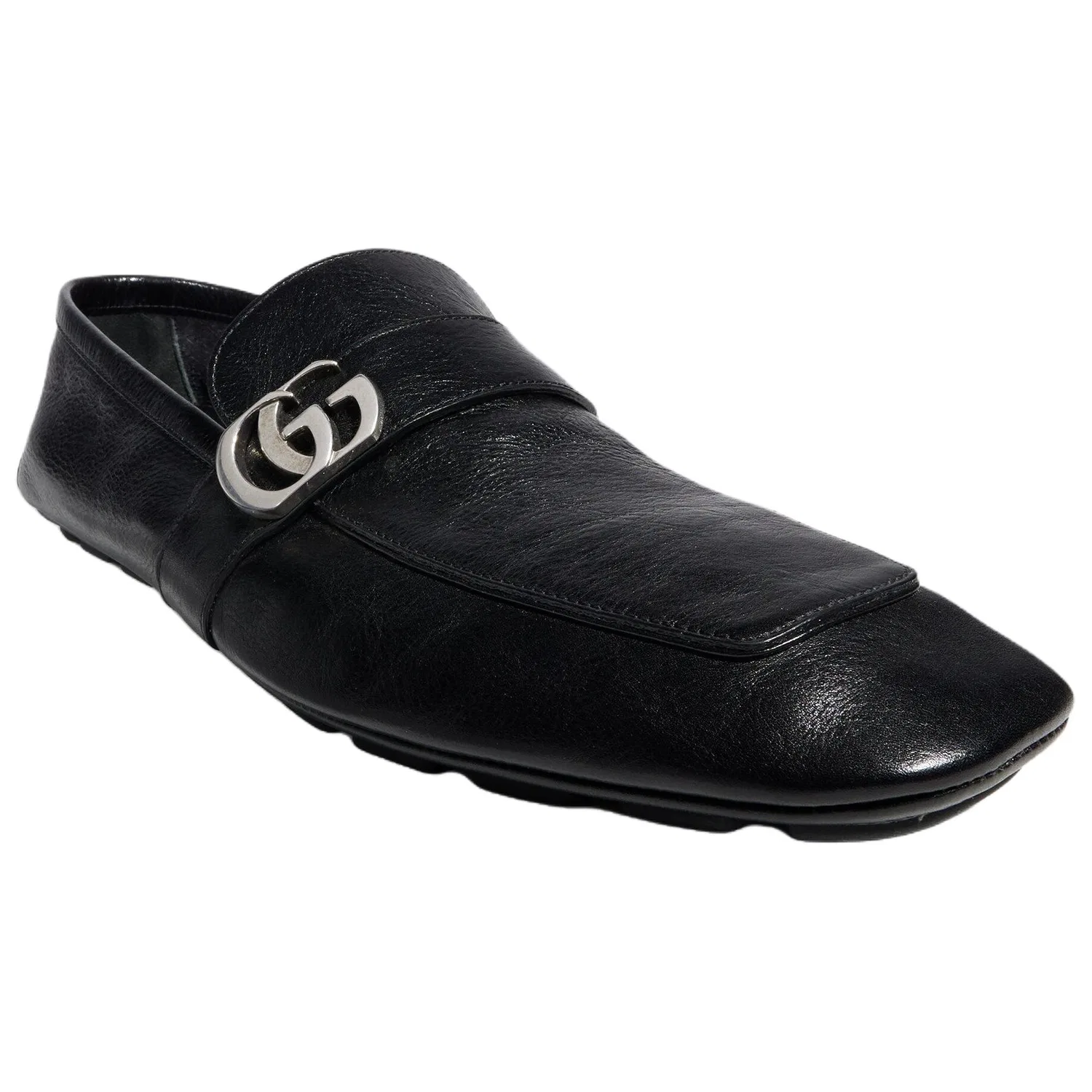 Полуботинки кожаные GUCCI Black — фото 4