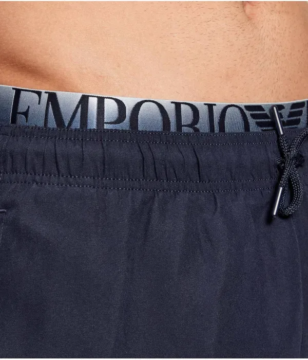 Пляжные шорты regular fit Emporio Armani, темно-синий — фото 3