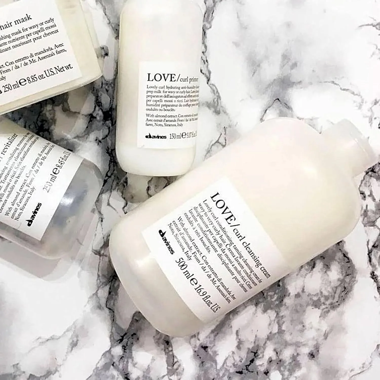 Davines LOVE Curl очищающий крем-шампунь 2-в-1 для волнистых и кудрявых волос, 500 мл, davines — фото 2