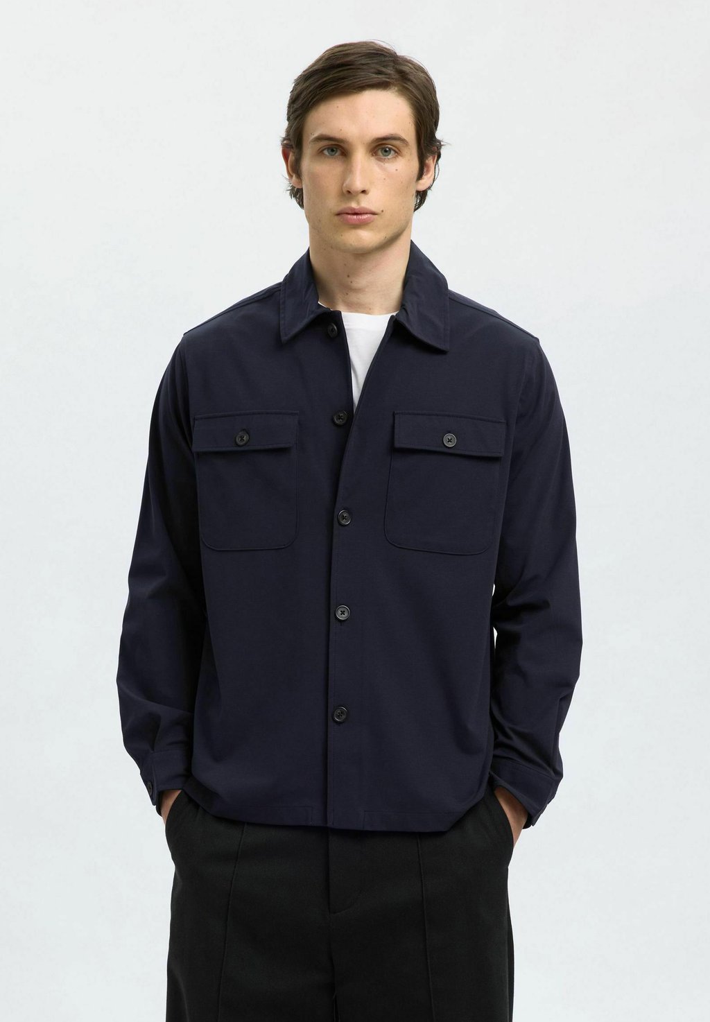 

Летняя куртка LANGARM Selected Homme, цвет Dark Sapphire