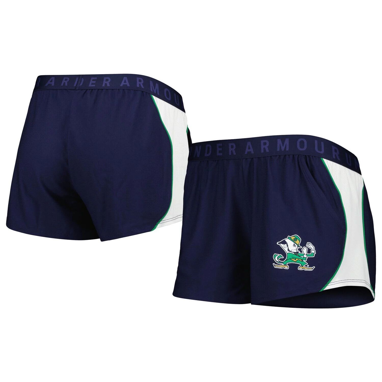 

Женские шорты Under Armour темно-синего/зеленого цвета Notre Dame Fighting Irish Game Day Tech Mesh Performance Shorts Under Armour