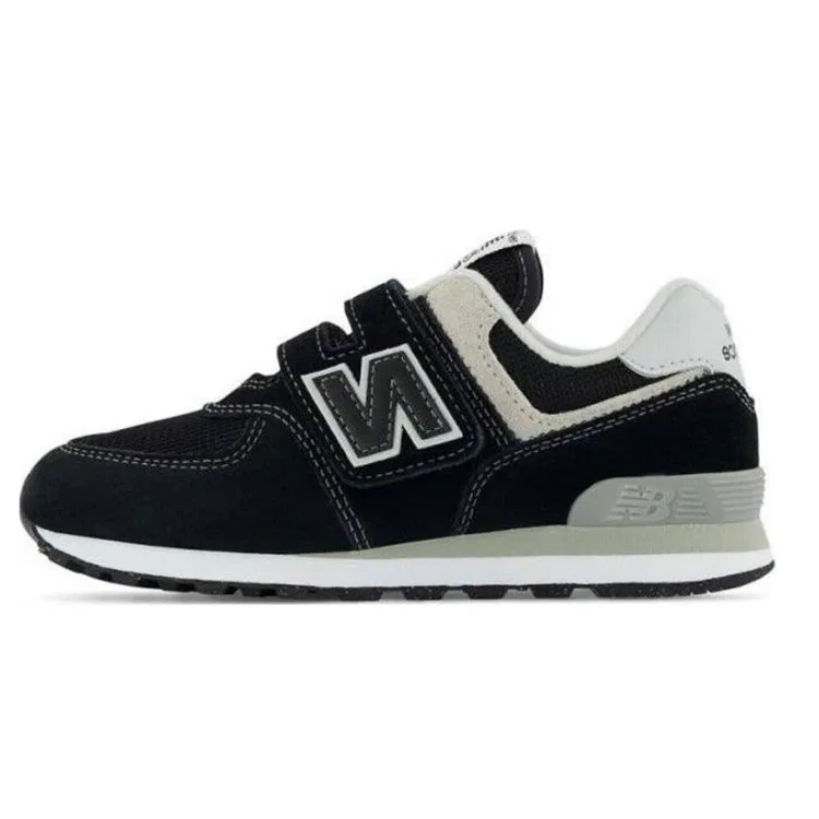 Кроссовки детские NB 574 Comfortable Cushioning Abrasion Resistant Low top Kids Lifestyle Shoes Black Gray Kids' New Balance