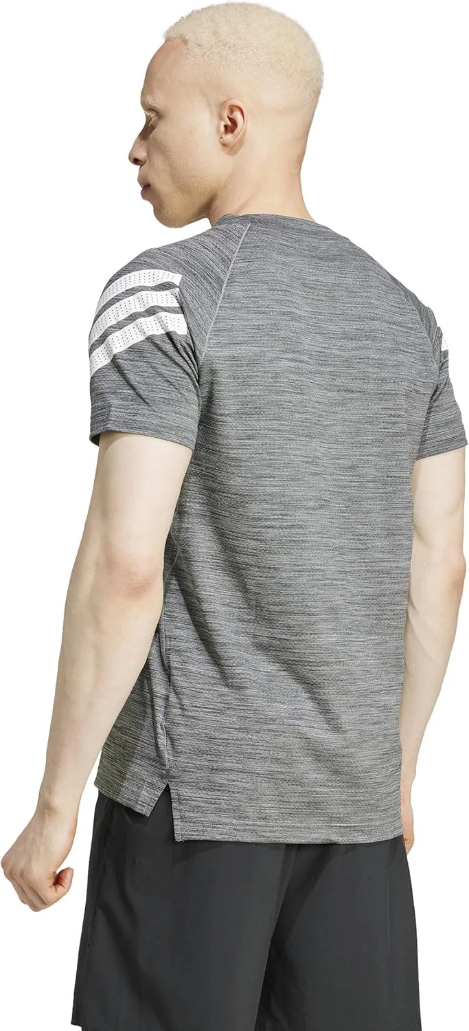 Футболка для тренировок Adidas Men's Icon 3-Stripes, черно-белый — фото 4
