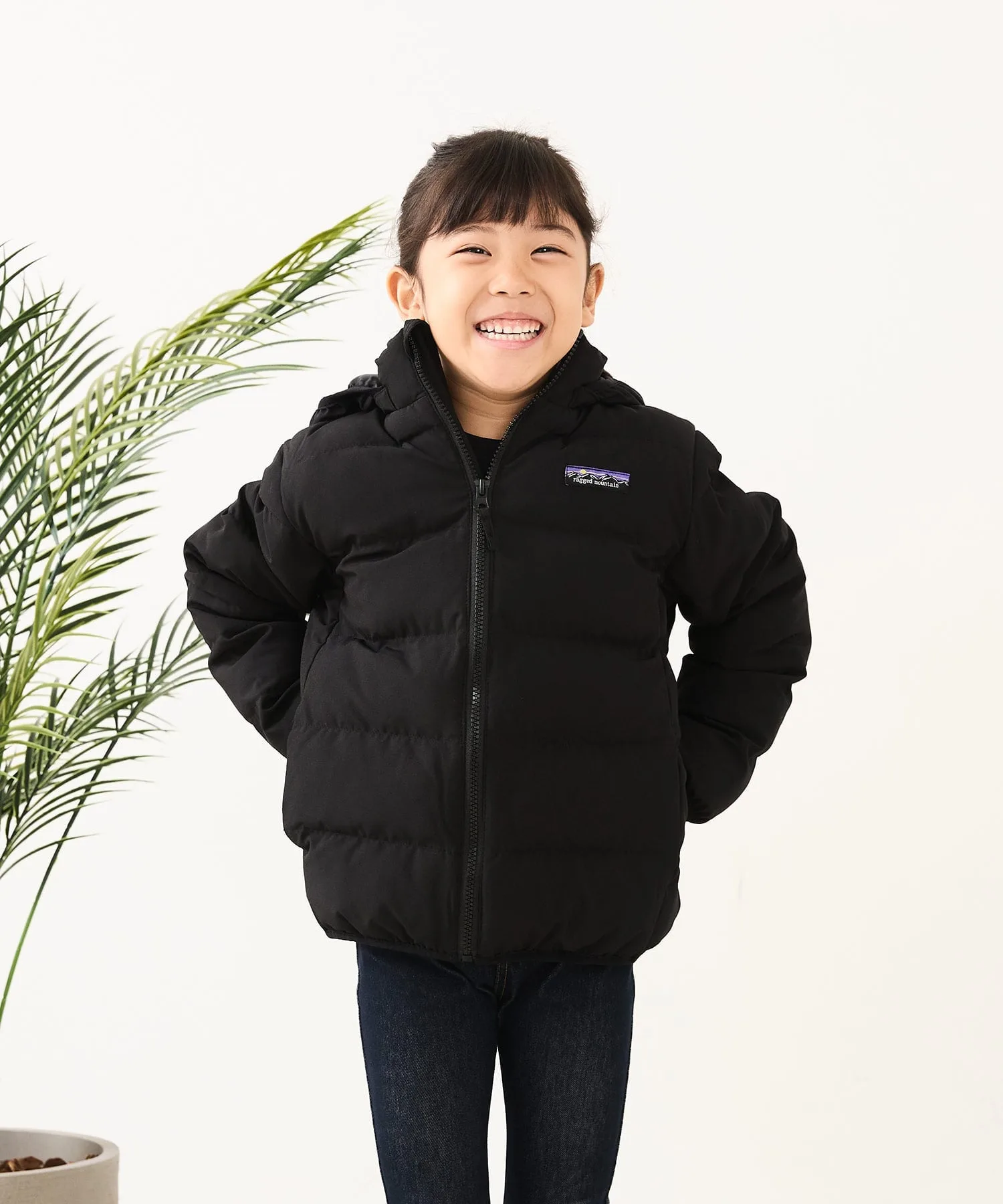 Пуховик рваная гора/(K)CONWAY KIDS подкладка Ragged Mountain, black