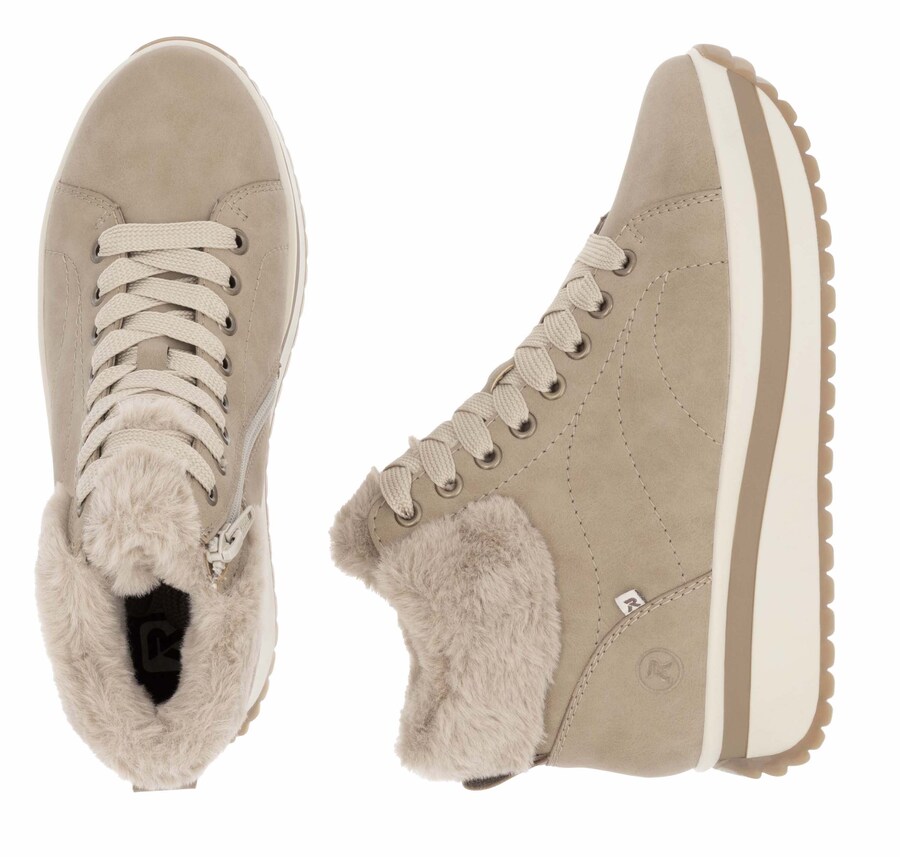 Высокие кроссовки Rieker, Beige — фото 3