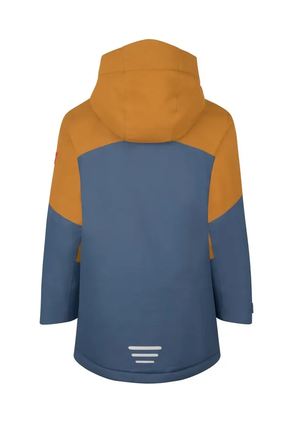 Лыжная куртка kongsberg Trollkids, Bronze/Mystic Blue/Flame Orange — фото 2