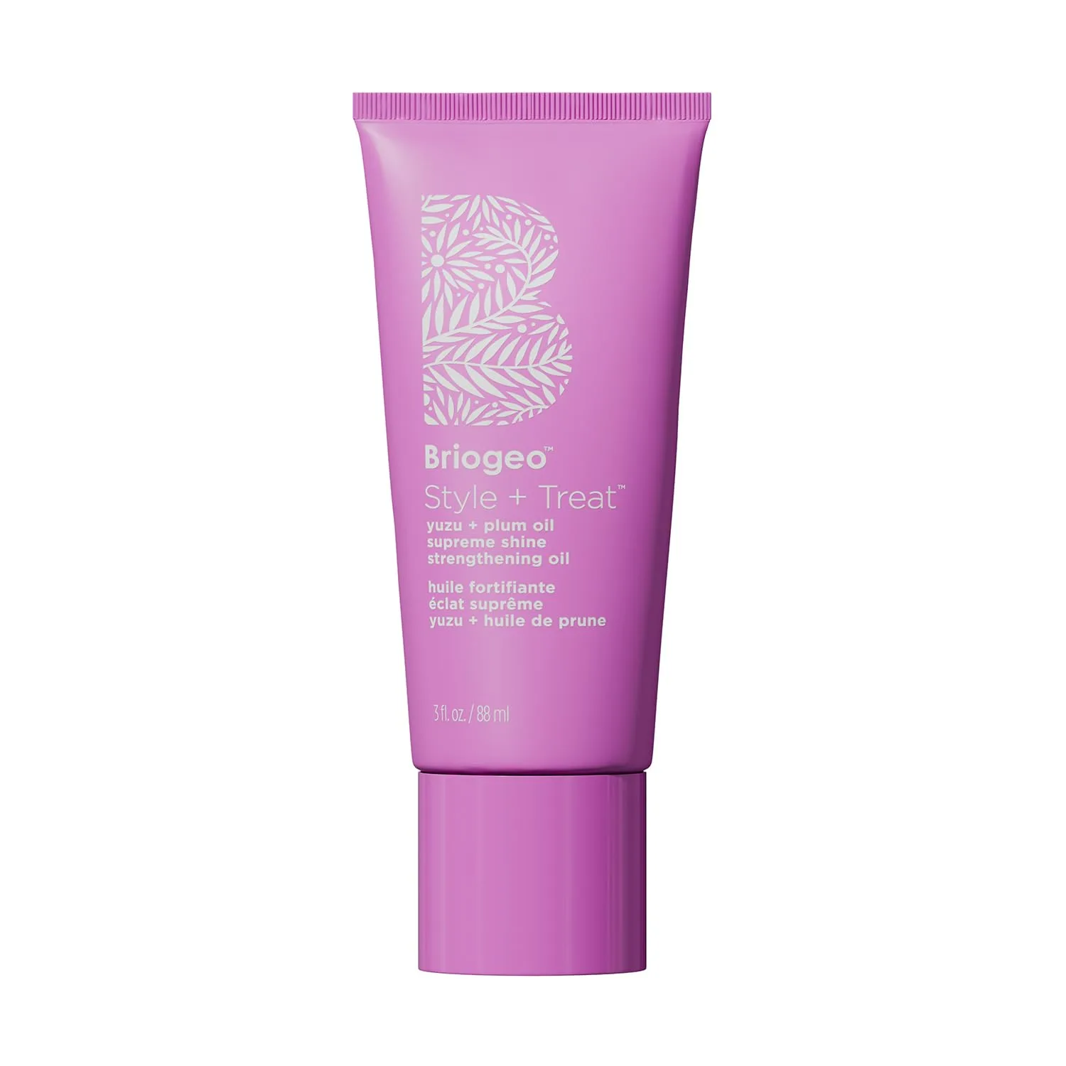 Укрепляющее масло для волос Briogeo Style + Treat Supreme Shine | Термозащитное средство, придающее блеск, гладкость и прочность | Без силикона | Веганский продукт, не тестируется на животных | 42 г