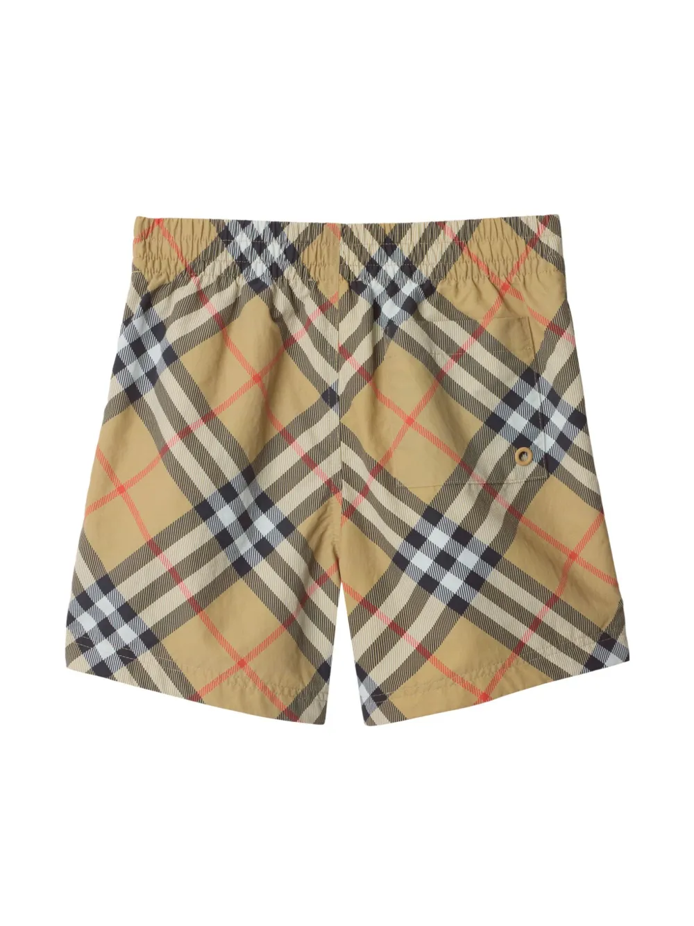 Плавки-шорты в клетку Nova BURBERRY KIDS, нейтральный — фото 2