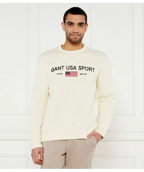 

Толстовка Loose fit Gant, бежевый