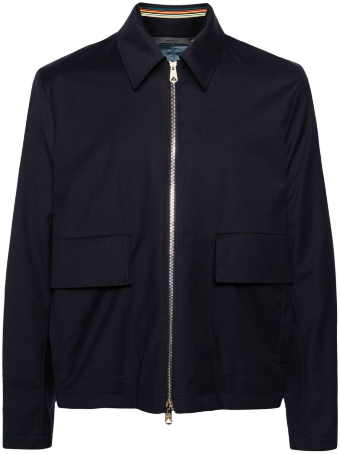 

Paul Smith шерстяная куртка-рубашка на молнии, синий