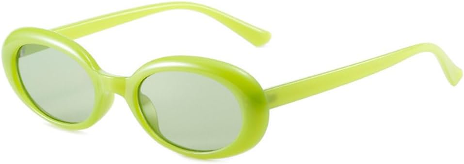 

Винтажные овальные солнцезащитные очки для женщин, модные маленькие круглые солнцезащитные очки в стиле панк с леопардовым принтом, очки с защитой от УФ-излучения UV400 TYUVIVO, C6green-green