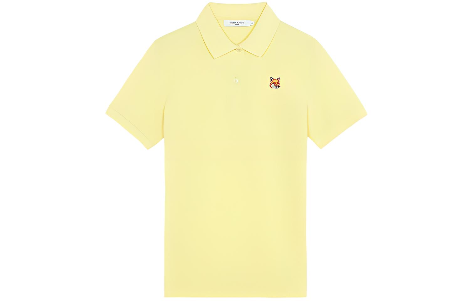 

Maison Kitsune Женская поло желтая