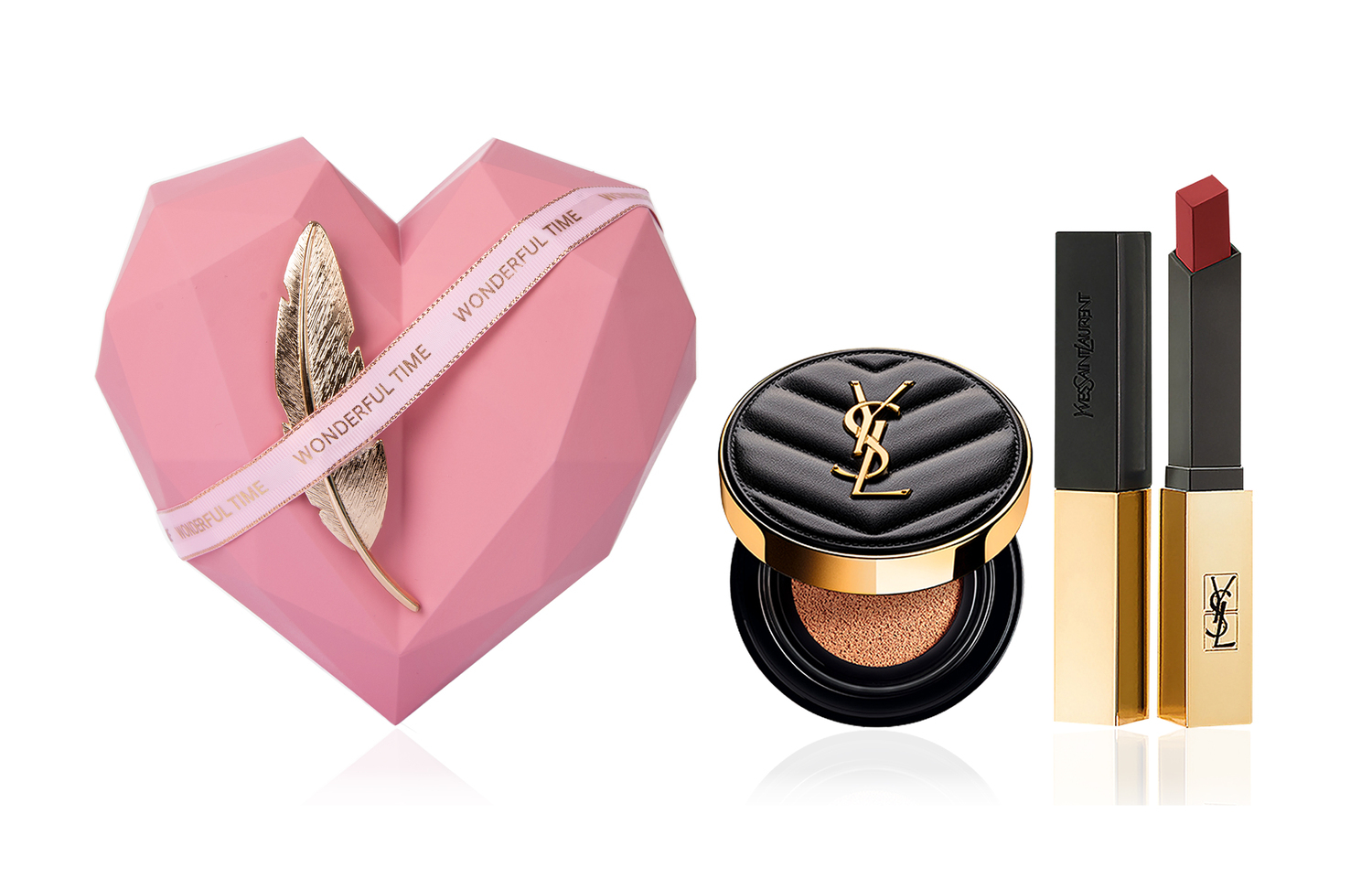 

Набор косметики для лица Luxury Pet Foundation Box с велюровым сатиновым матовым покрытием без эффекта переноса SAINT LAURENT