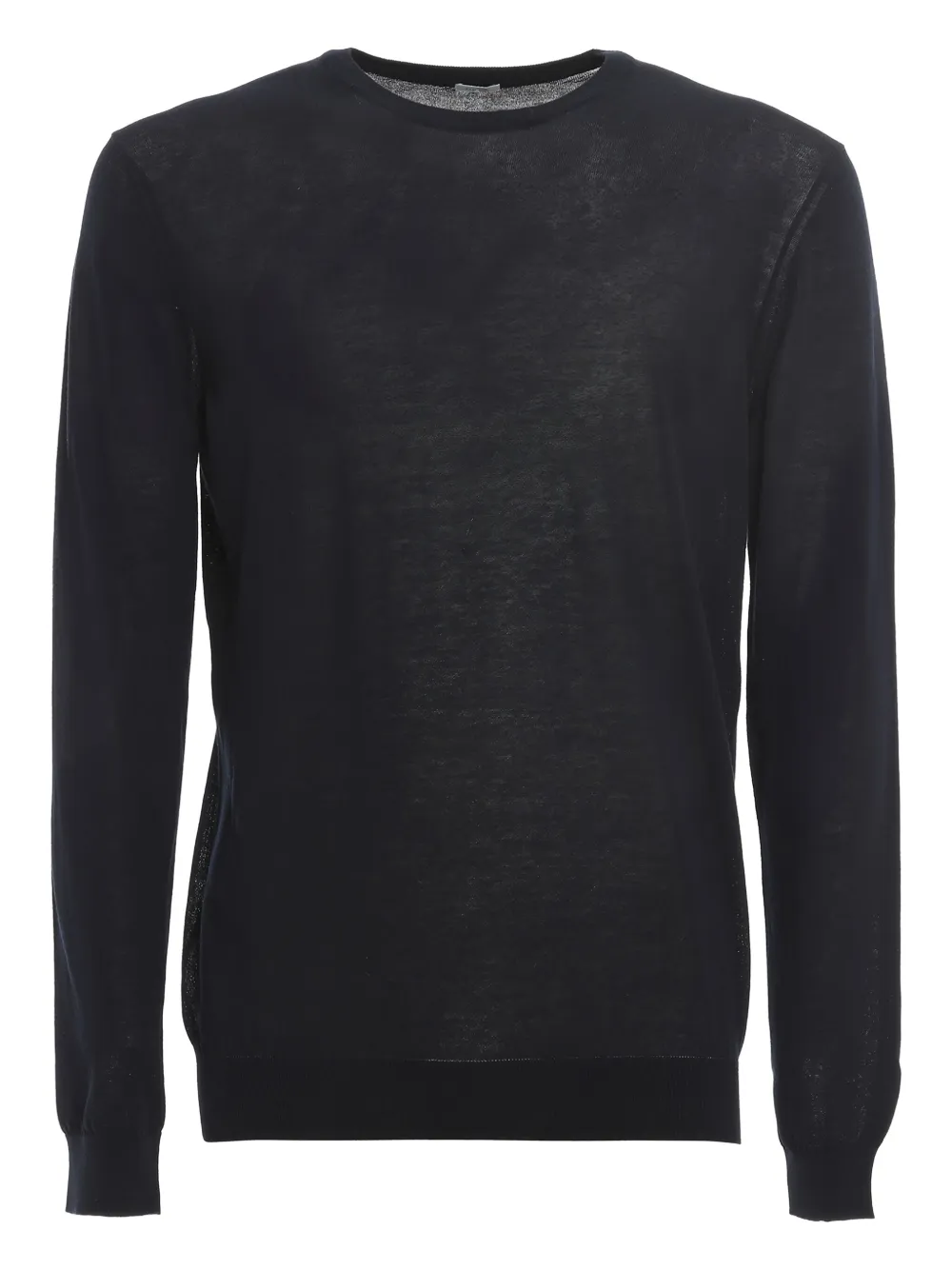 

Джемпер с круглым вырезом и ребристыми краями Malo, синий