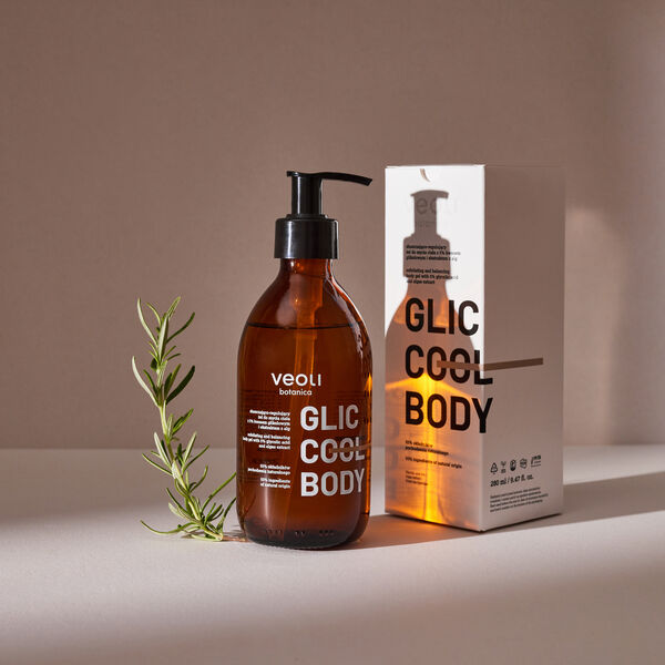 Отшелушивающий-регулирующий гель для мытья тела, 280 мл Veoli Botanica Glic cool body — фото 4