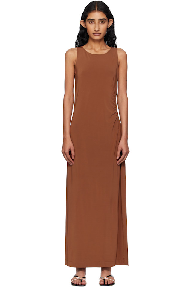 

Платье макси Caro Max Mara, цвет cocoa