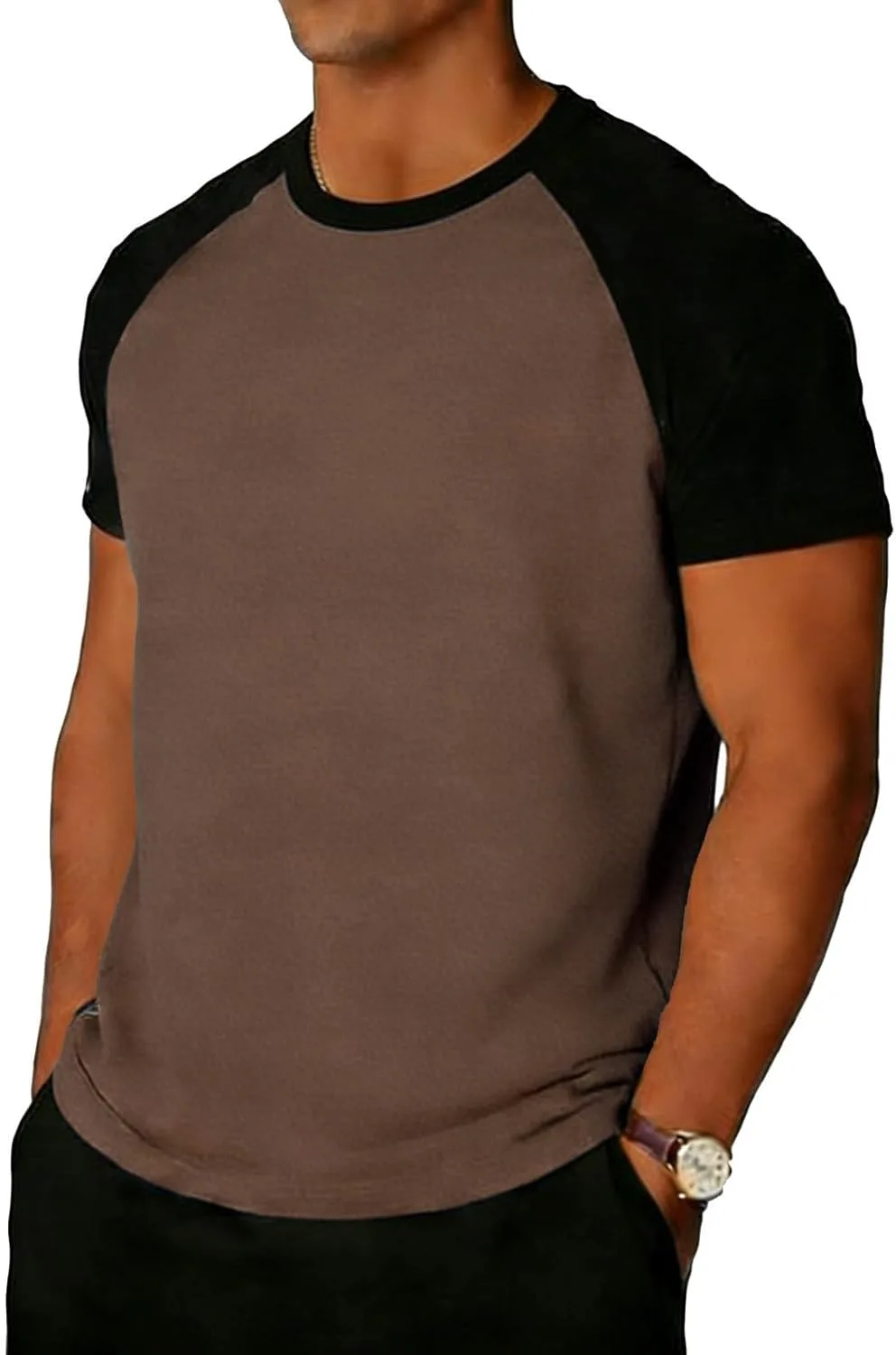 

Мужская футболка Color Block с коротким рукавом Raglan