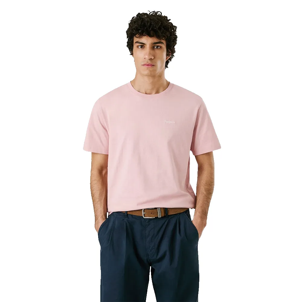 

Футболка с коротким рукавом Pepe Jeans Contrast Connor, розовый