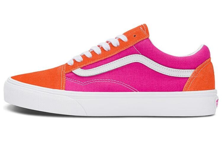 Кроссовки Vans Old Skool Skateboard Shoes Unisex Low-Top Pink/Orange White