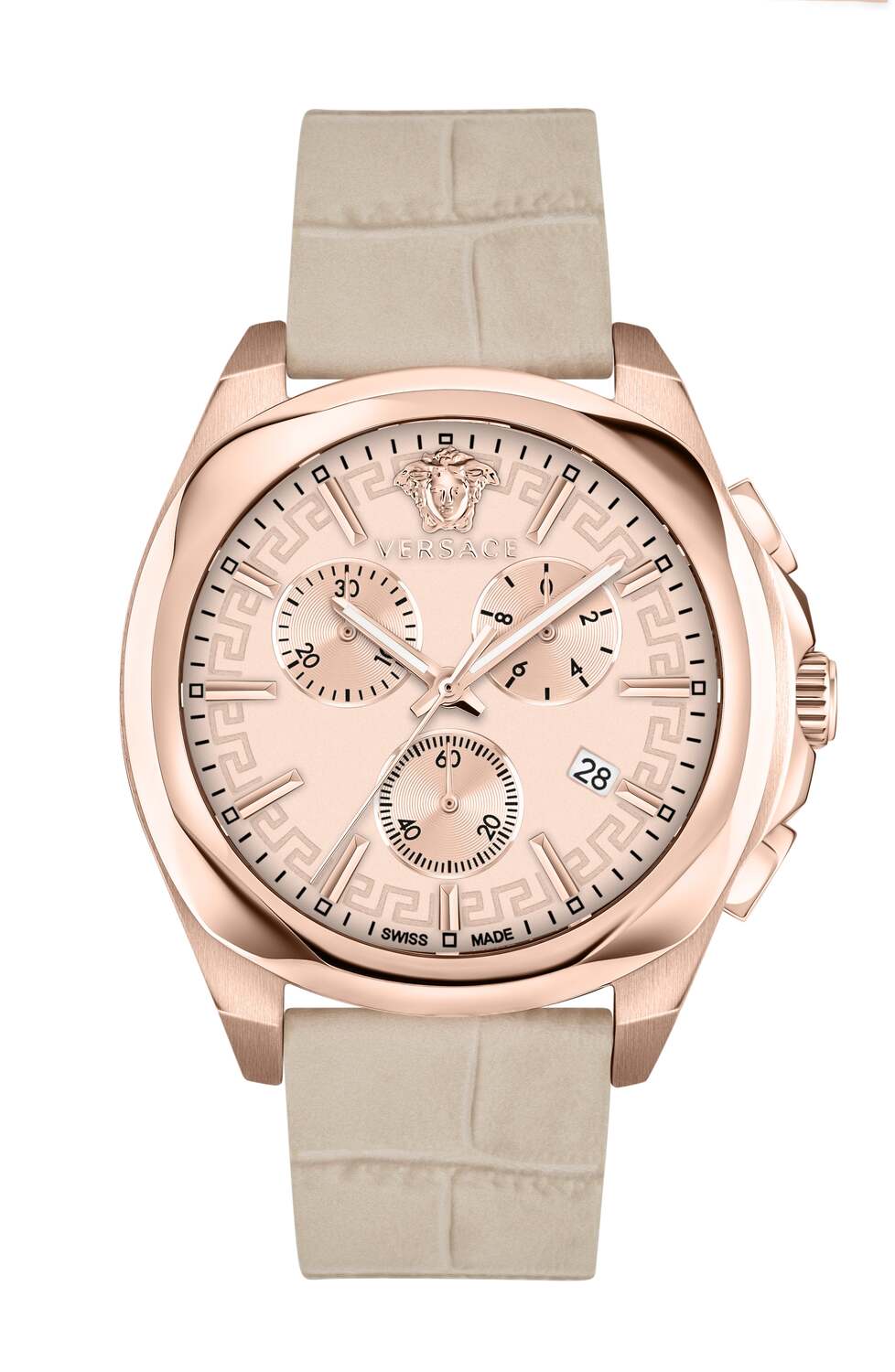 

Женские кварцевые часы Versace Medusa Chrono 40 мм, белый