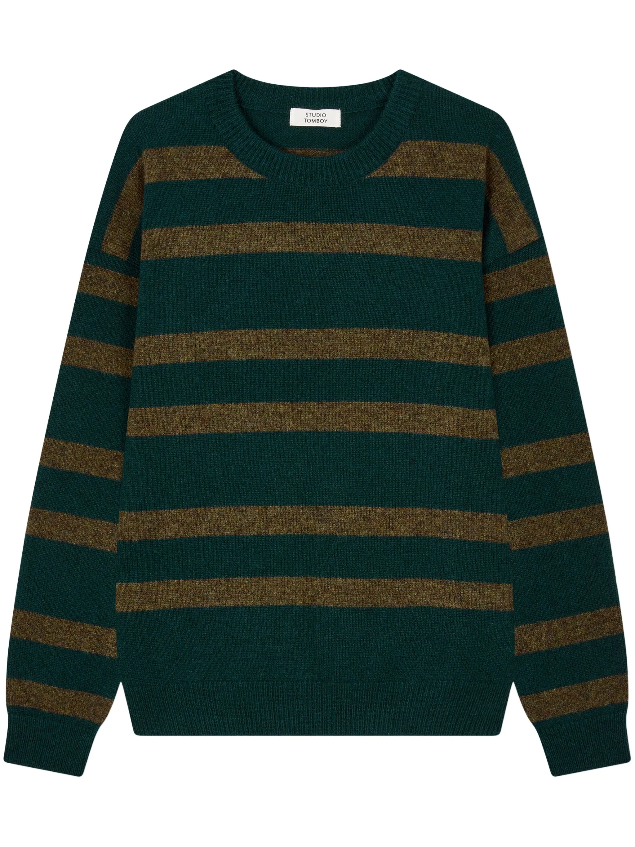 

Свитер в полоску Studio Tomboy, зеленый