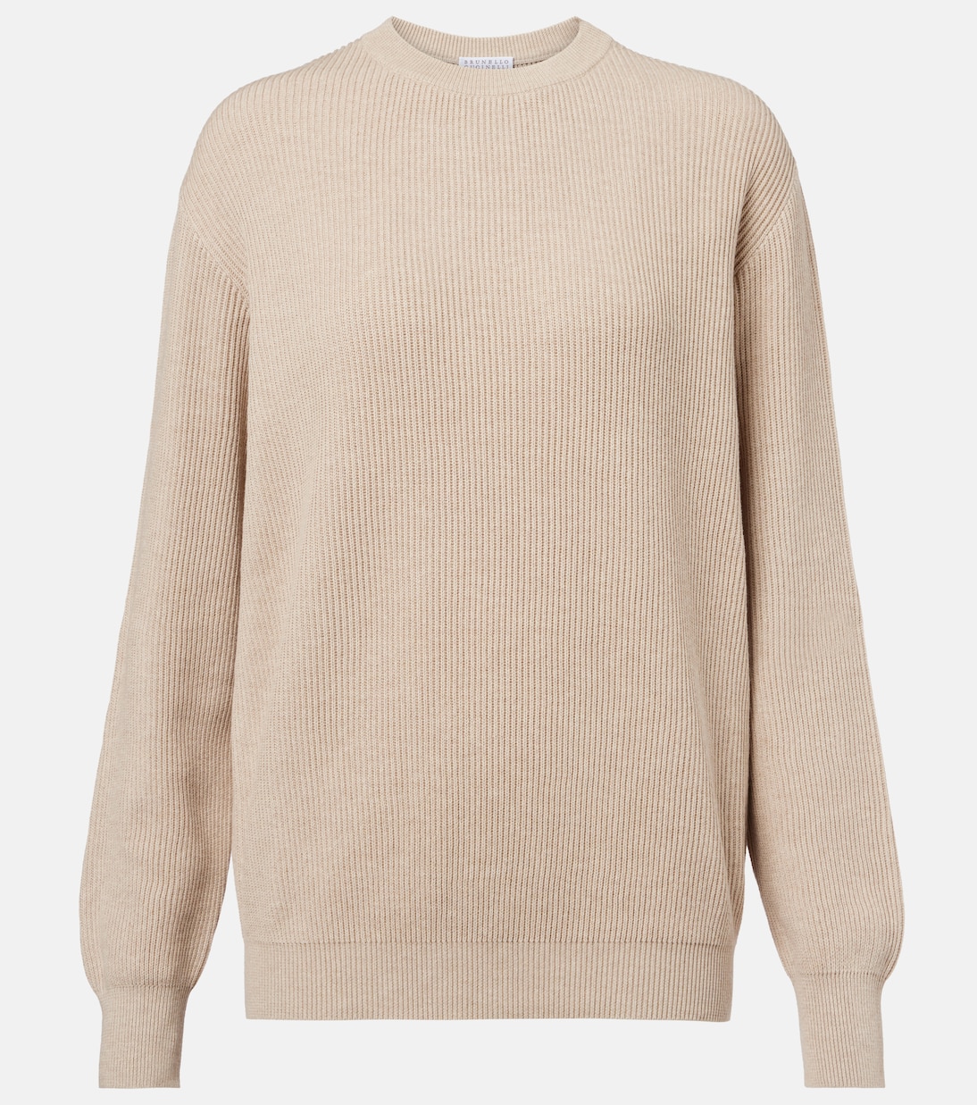 

Хлопковый свитер Brunello Cucinelli, Camel Chiaro