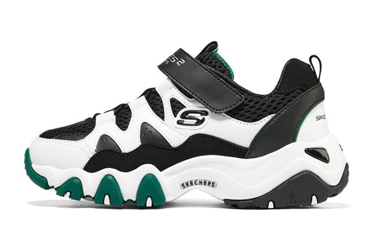 

Кроссовки детские серии D"LITES GS Low-top белые/черные/зеленые Skechers