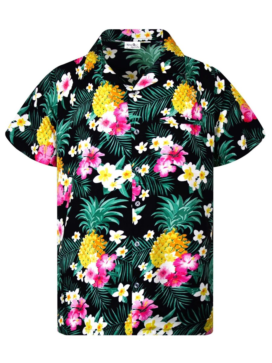 

Рубашка King Kameha Pineapple Flowers, черный
