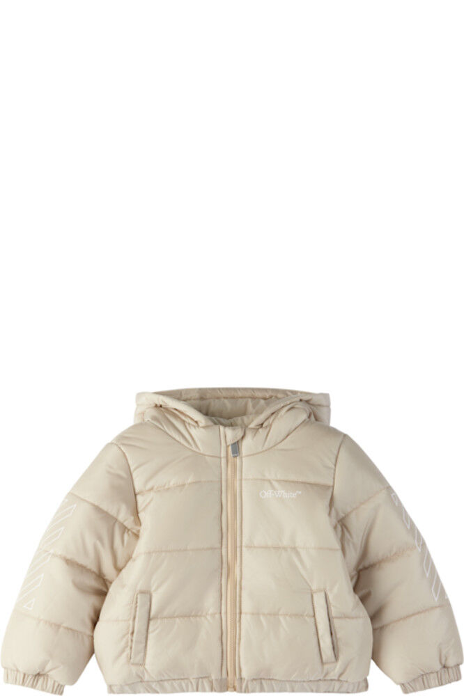 

Короткая стеганая куртка Bookish Diag Baby Beige Off-White