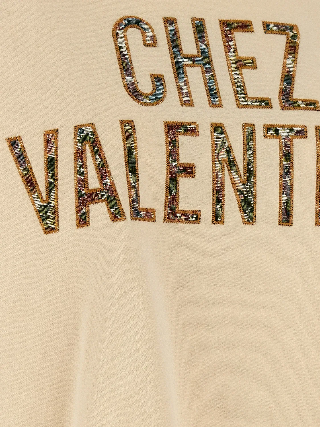 Футболка VALENTINO GARAVANI 'Chez Valentino', бежевый — фото 4