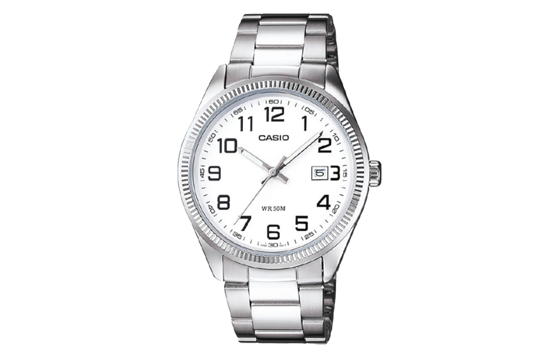 

Мужские классические белые часы CASIO