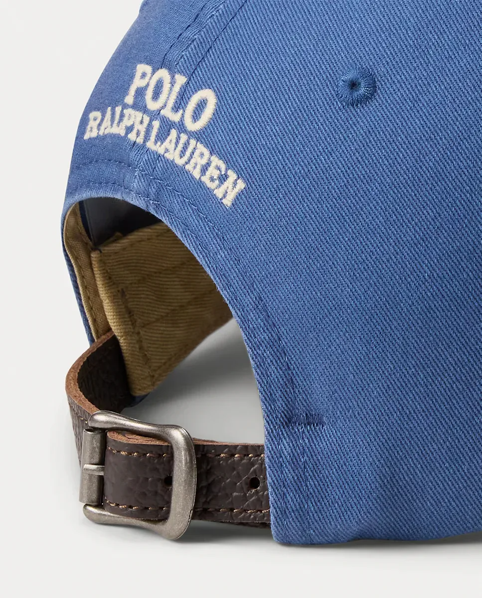 Мужская кепка из саржи с Polo Bear Polo Ralph Lauren, темно-синий — фото 3