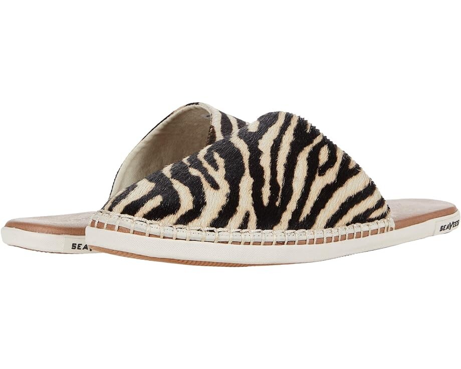 

Лоферы SeaVees Lido Slide Printed Cowhide, цвет Zebra