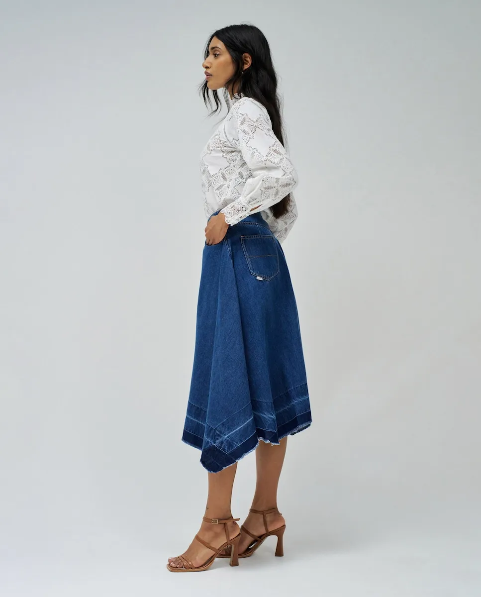 

Юбка женская из настоящего легкого денима Salsa Jeans, синий