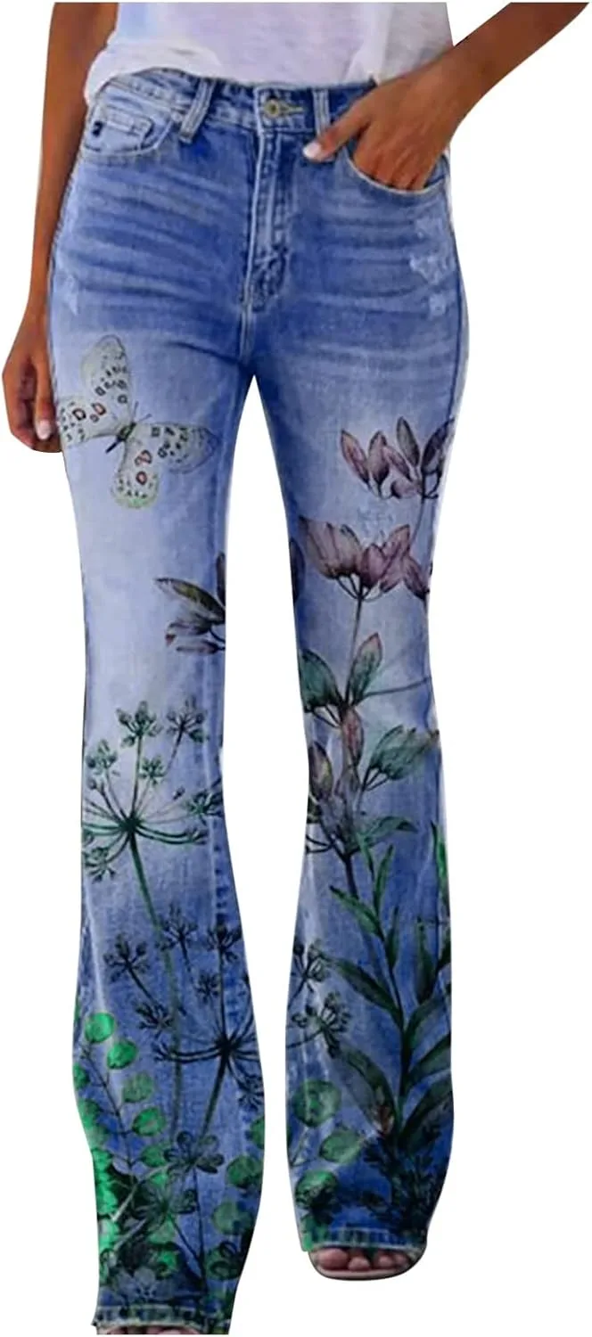 

WABEOR Flare Pants для женщин High Waisted Plus Size Y2k