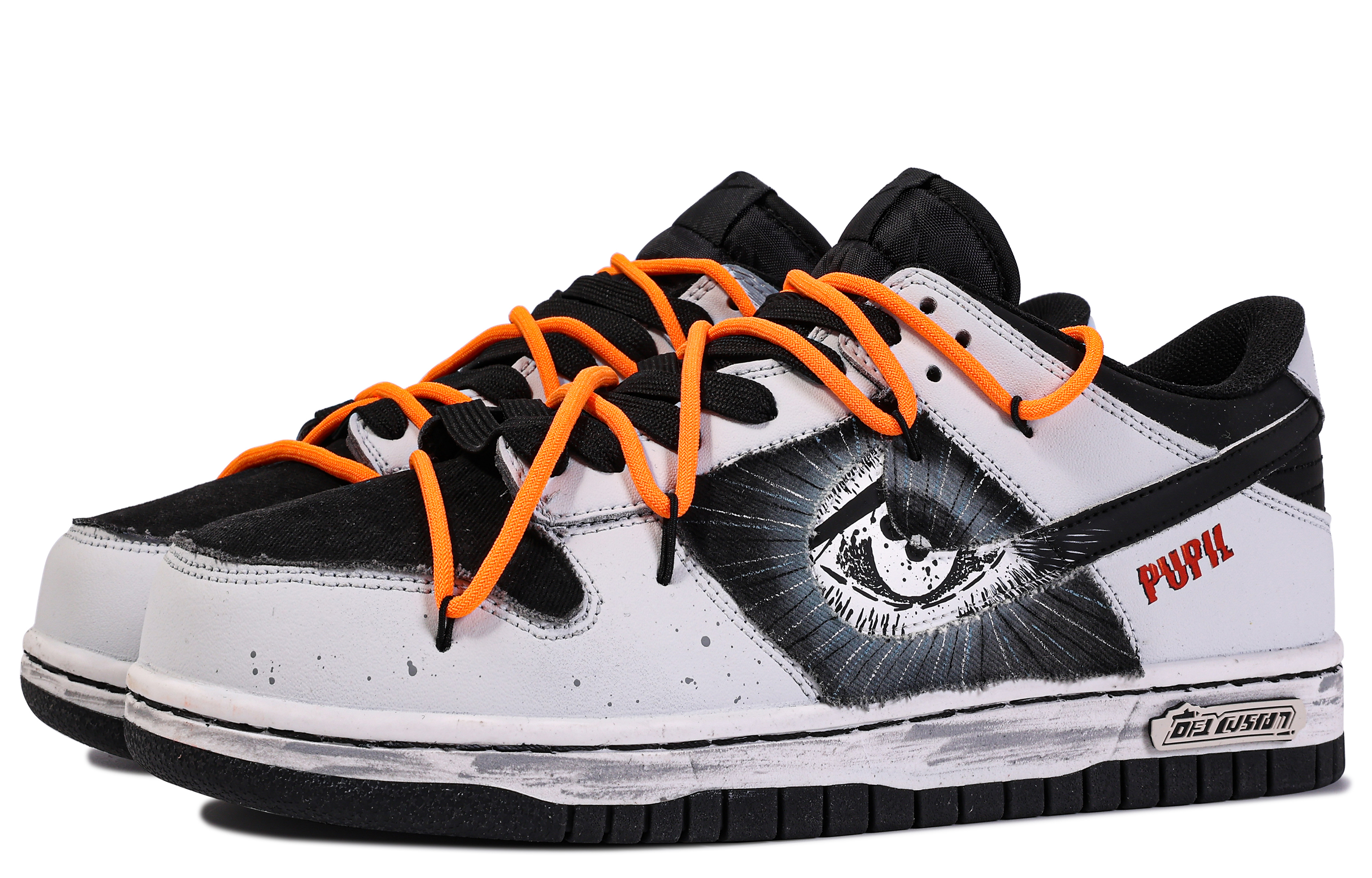 

Кроссовки Nike Dunk Skateboarding Shoes Women's Low-top Black/grey, черный