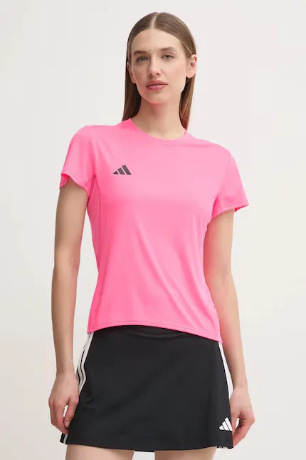 Футболка с коротким рукавом для бега Adizero Essentials Adidas Performance, розовый