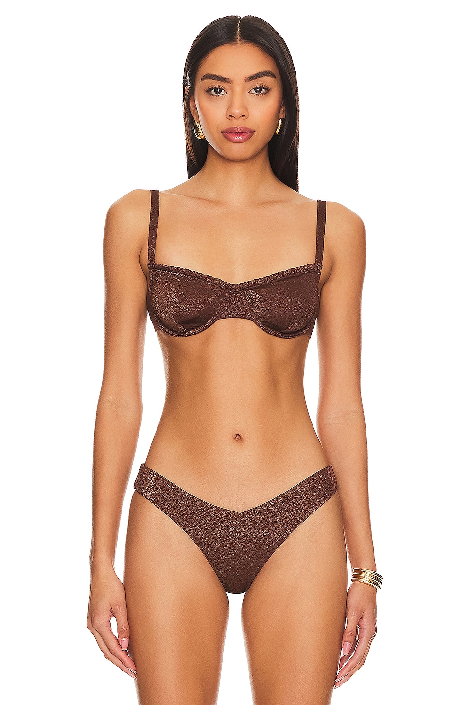 

Бикини-топ Marilyn от Onia, shimmer hickory