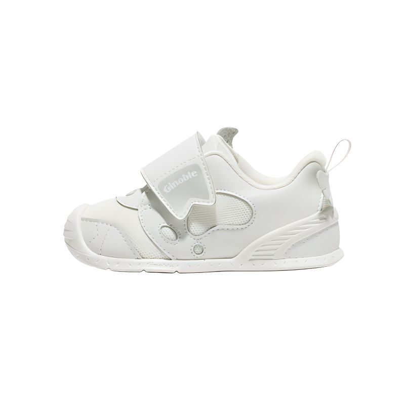 

Симпатичные детские туфли низкие с дизайном поросенка и надписью Family Blessing, устойчивые к истиранию, дышащие GINOBLE, белый/серебристый