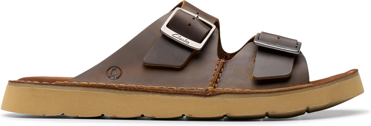 Мужские сандалии Clarks Solsbury Strap, белый/черный — фото 2
