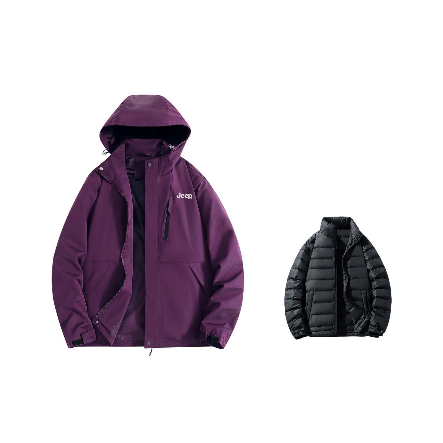 

Jeep Куртка Wrangler унисекс, Dark Reddish Purple (Single Layer Jacket+Down Liners)