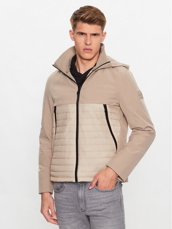 

Переходная куртка стандартного кроя Calvin Klein, бежевый