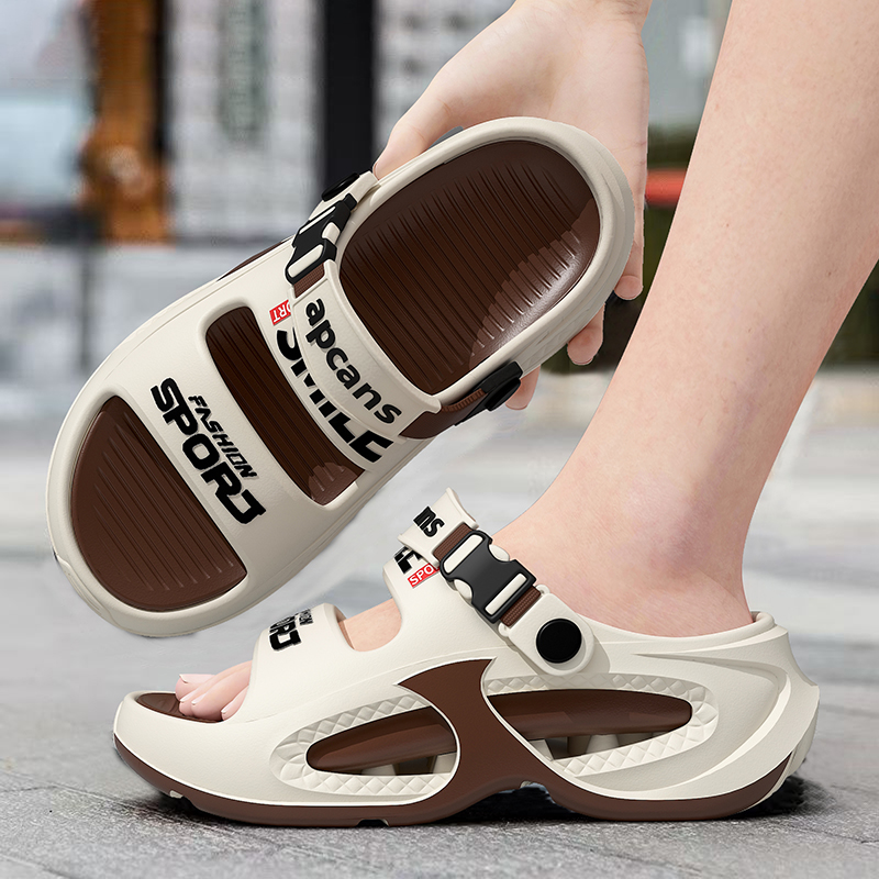 Сандалии Teenagers Cushioning Rebound Abrasion Resistant Kids' Sports & Outdoors Slippers Kung Fu partners, бежевый — фото 4