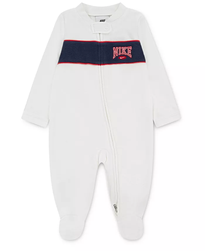 

Элементы игрового дня для мальчиков комбинезон с длинными рукавами Nike, белый