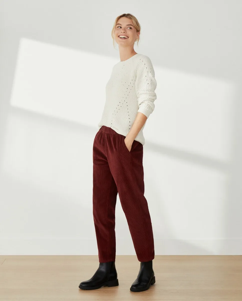 

Брюки-морковки из вельвета Southern Cotton, розовый