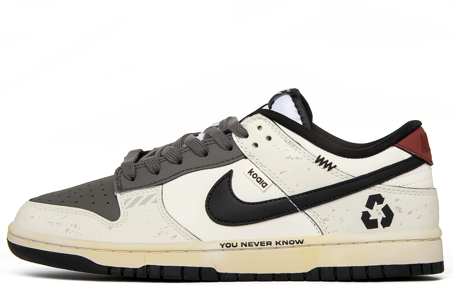 

Скейтборд-кроссовки Dunk унисекс с низким верхом бежево-серого цвета Nike, Серый, Скейтборд-кроссовки Dunk унисекс с низким верхом бежево-серого цвета Nike
