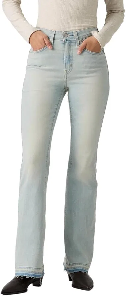 Джинсы, высокая посадка, клеш, Levi's, Give a Pass (Stretch)