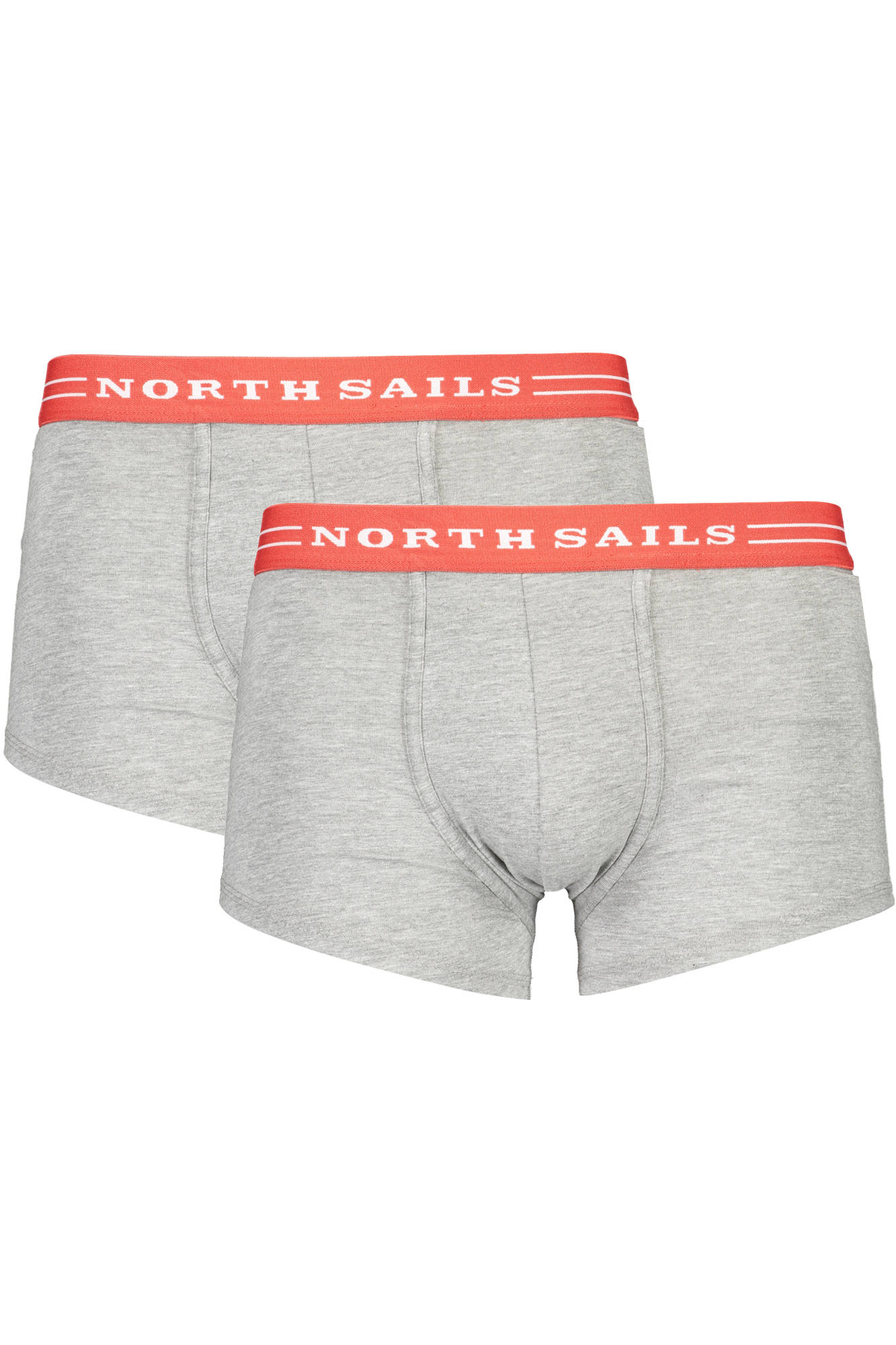 

Боксеры мужские North Sails с контрастной резинкой 2 шт, серый